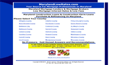 Desktop Screenshot of marylandlowrates.com
